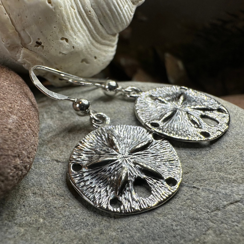 Seabrook Realistic Sand Dollar Earrings