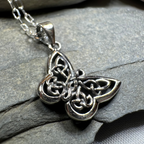 Petite Celtic Butterfly Necklace