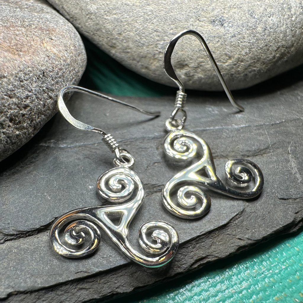 Malia Celtic Spiral Earrings