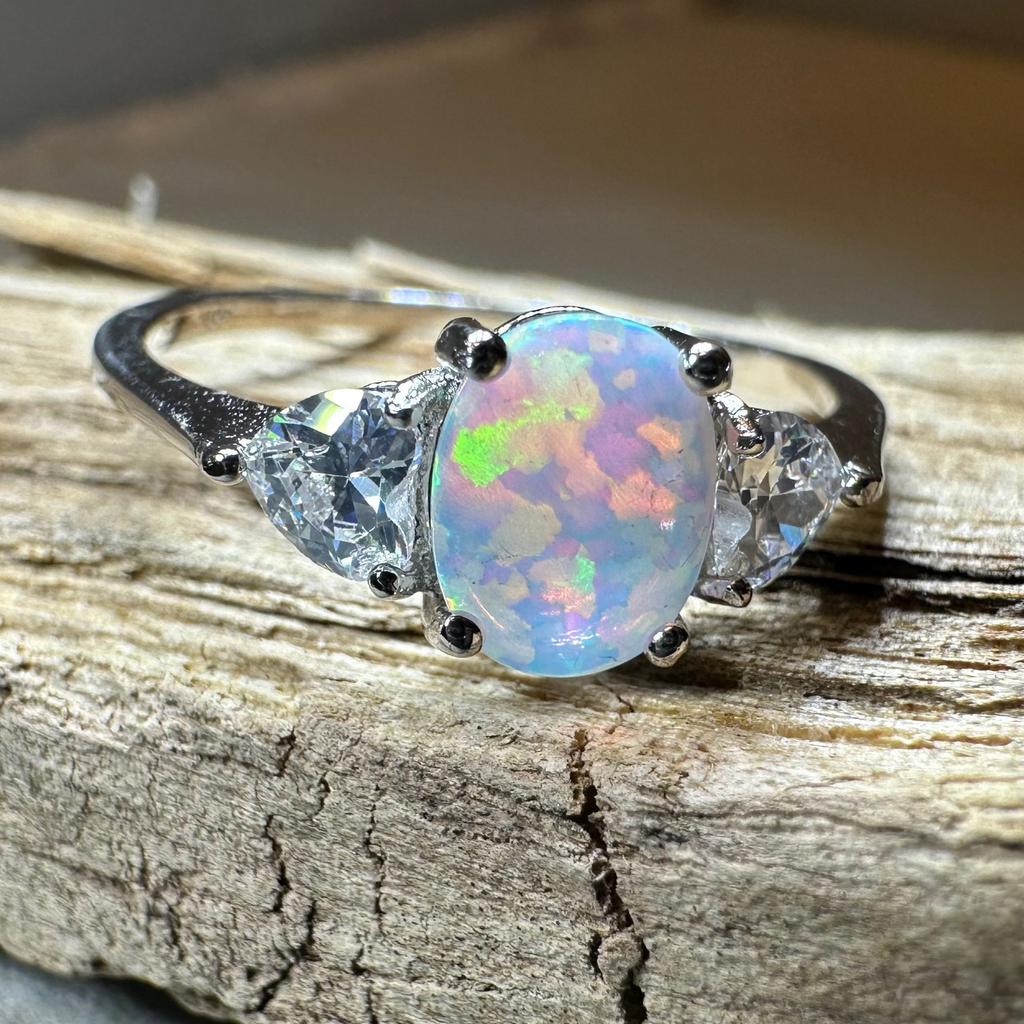 Enya Opal Celtic Ring