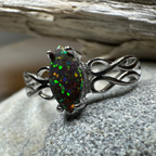 Astrid Celtic Fire Opal Ring