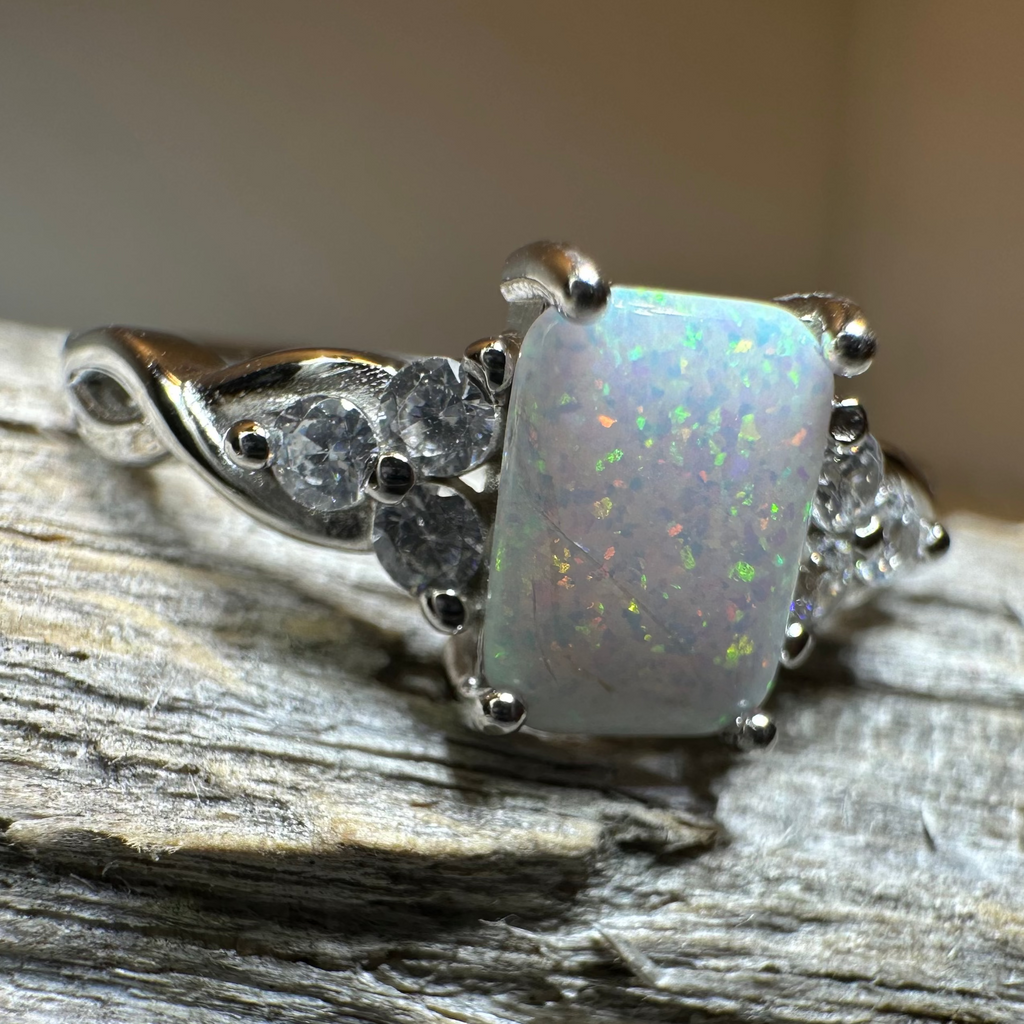 Minerva Opal Celtic Ring