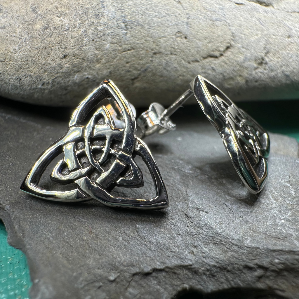 Linden Trinity Knot Post Earrings