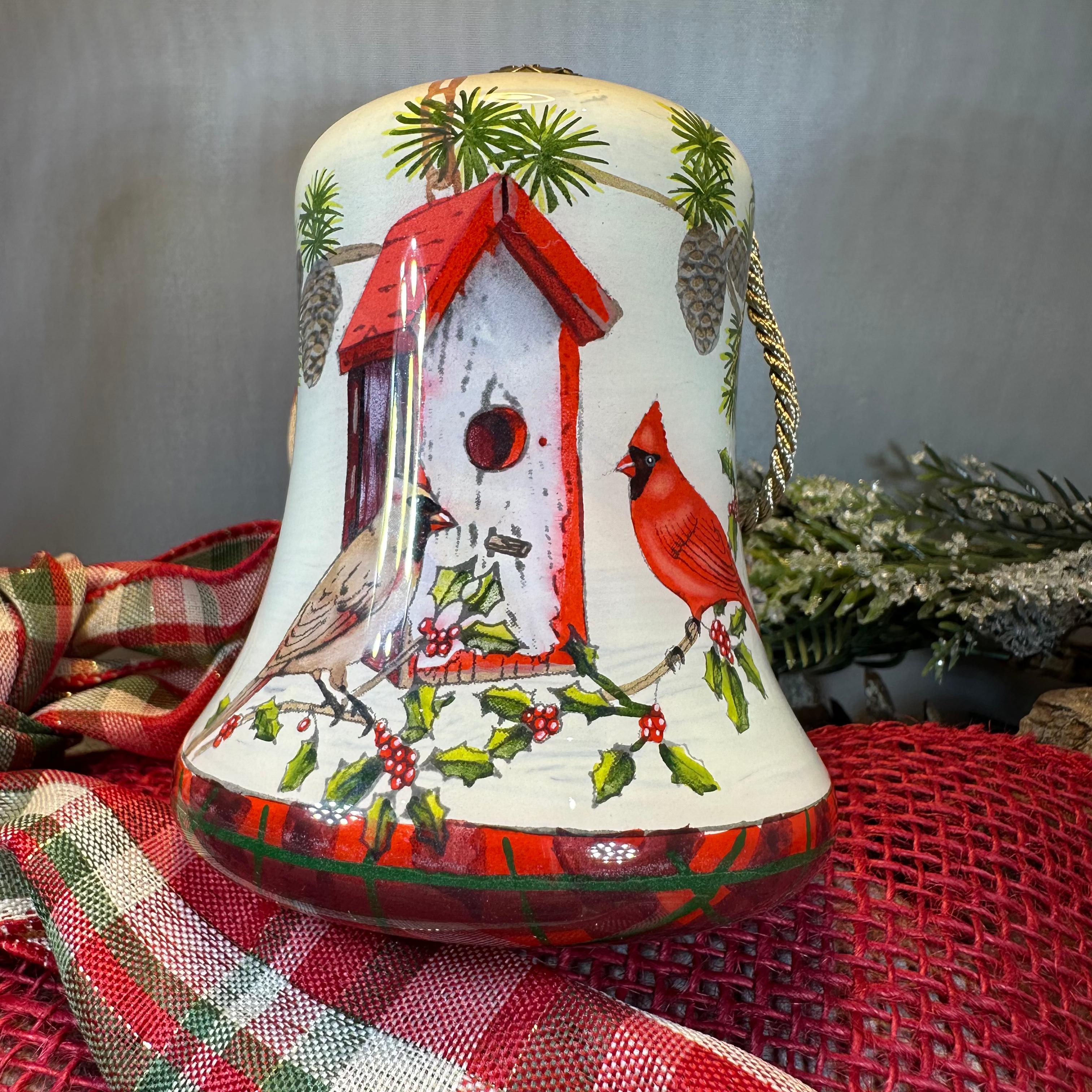 Scottish Home Tweet Home Cardinals Ornament