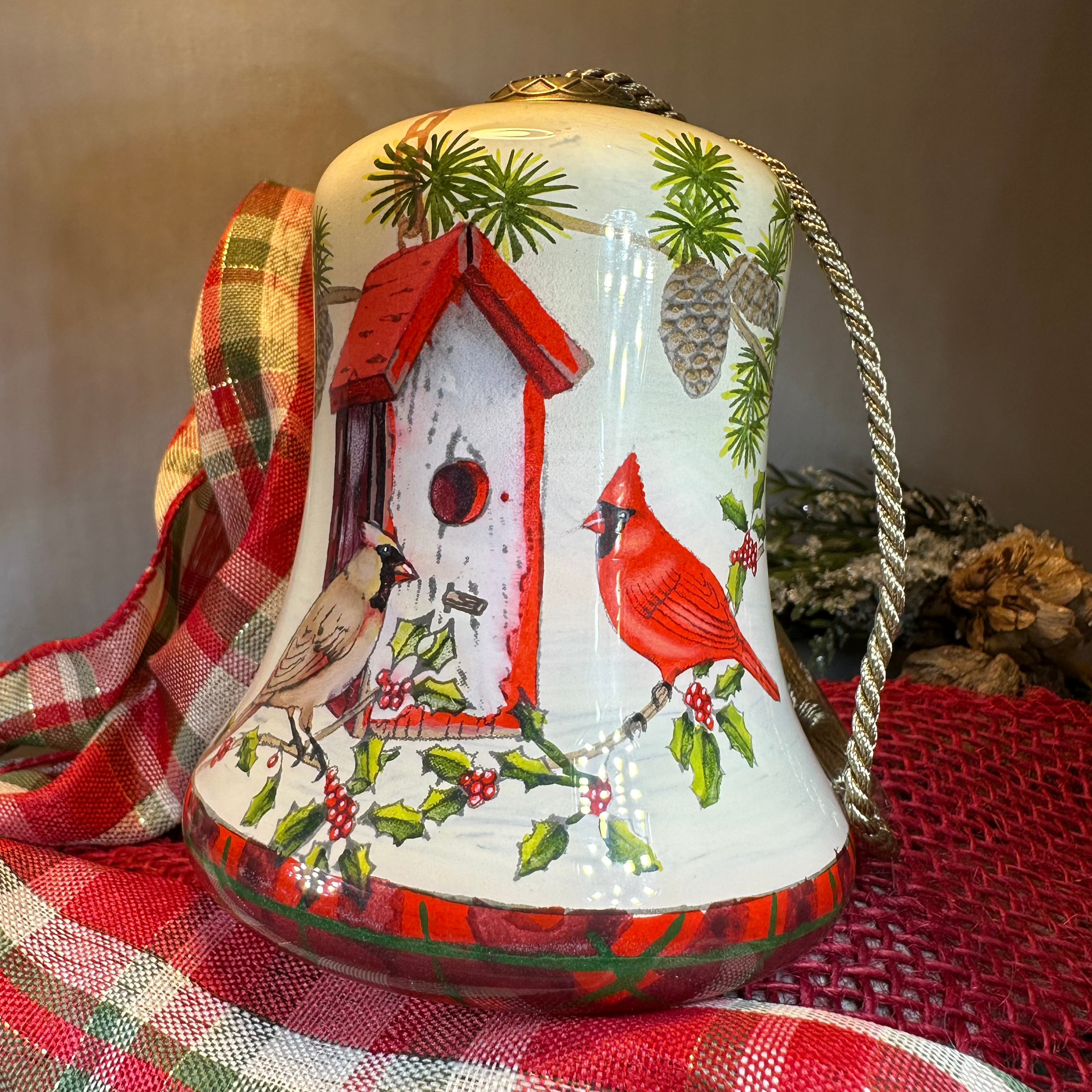 Scottish Home Tweet Home Cardinals Ornament