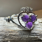 Eternity Amethyst Claddagh Ring
