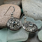 Blue Sky Trinity Knot Earrings