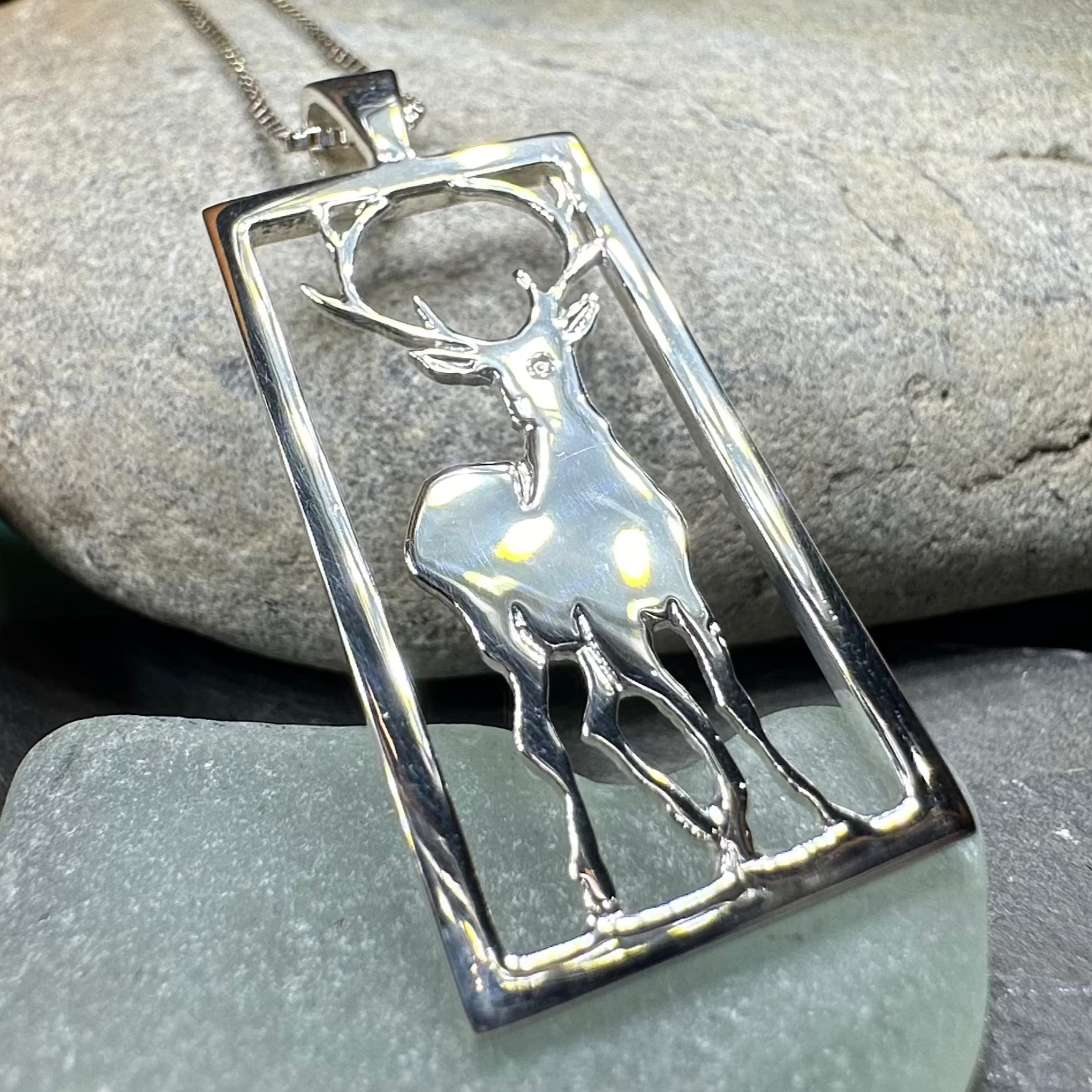 Serene Beauty of the Stag Necklace