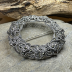 Loch Marcasite Celtic Knot Brooch