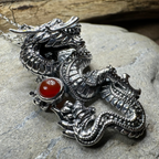 Celtic Rising Dragon Necklace