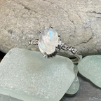 Diana Moonstone Promise Ring