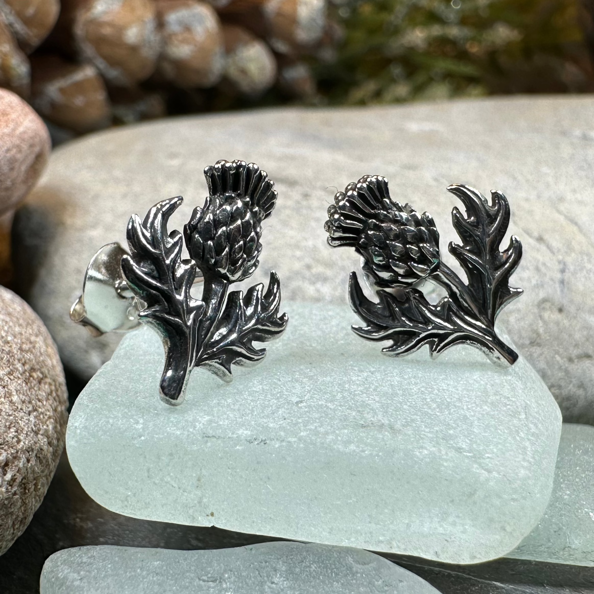 Wildwood Thistle Post Earrings