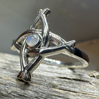 Moonstone Saint Brigid's Cross Ring