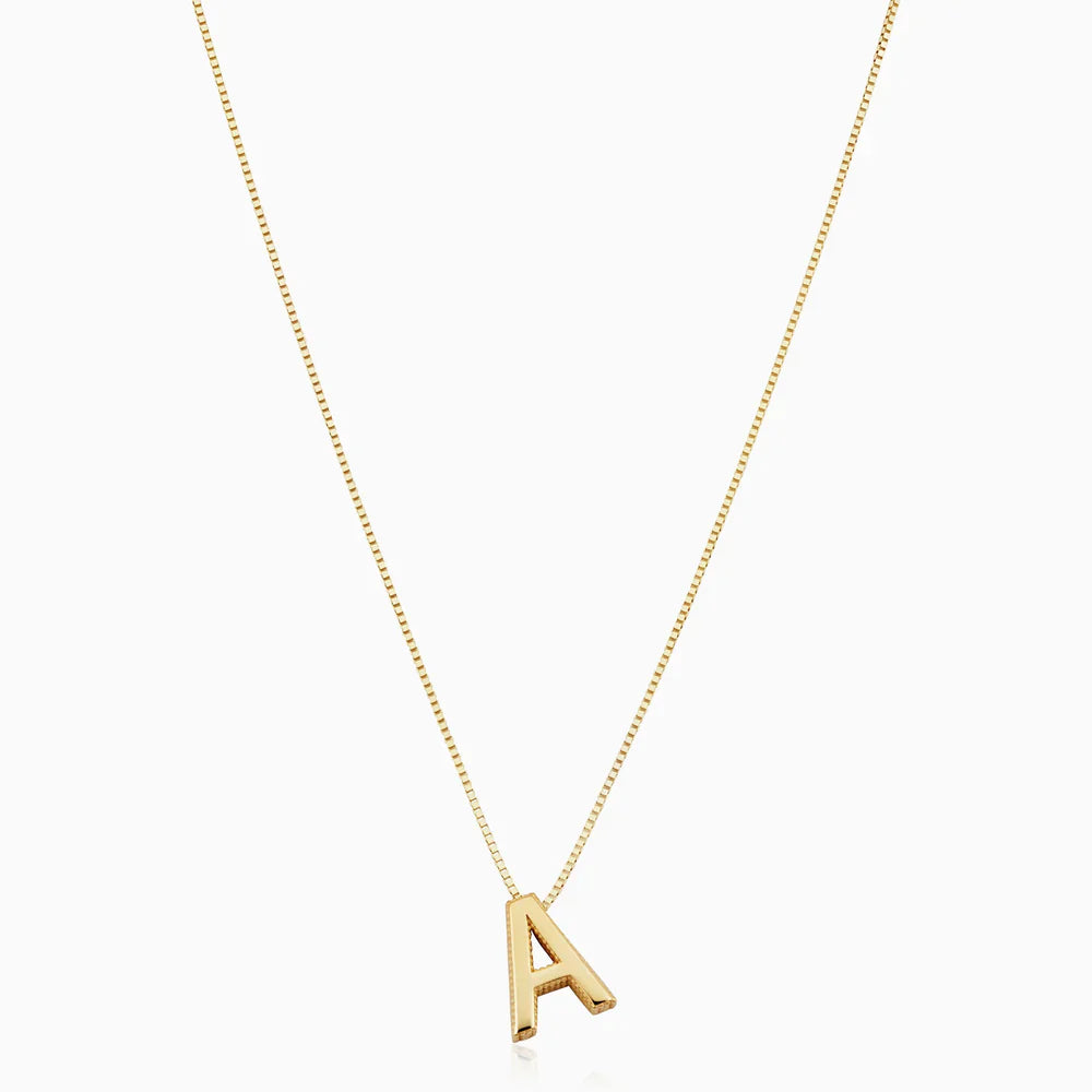 Gold Initial Necklace