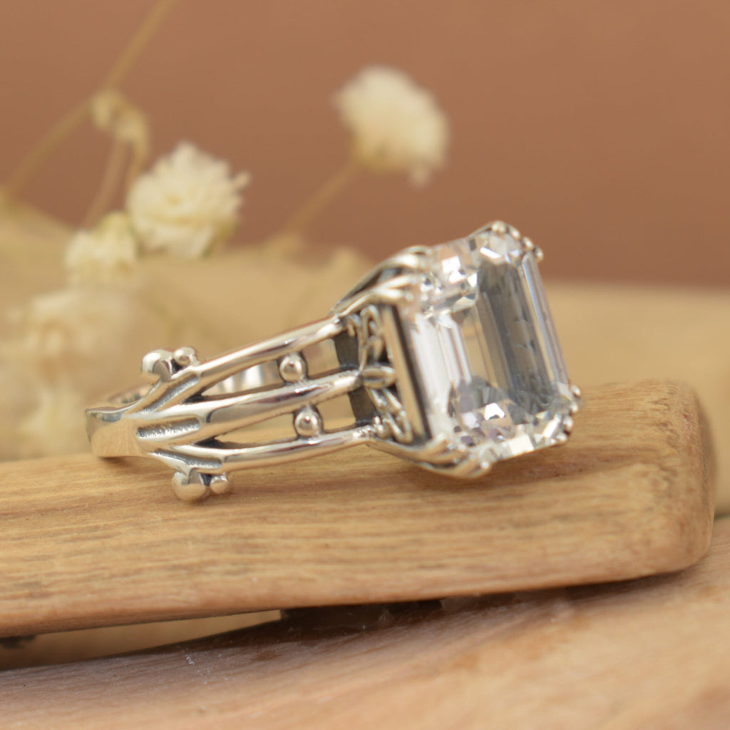 Iced Topaz Ring
