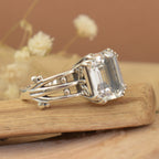 Iced Topaz Ring