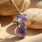 Timeless Cat Stone Necklace