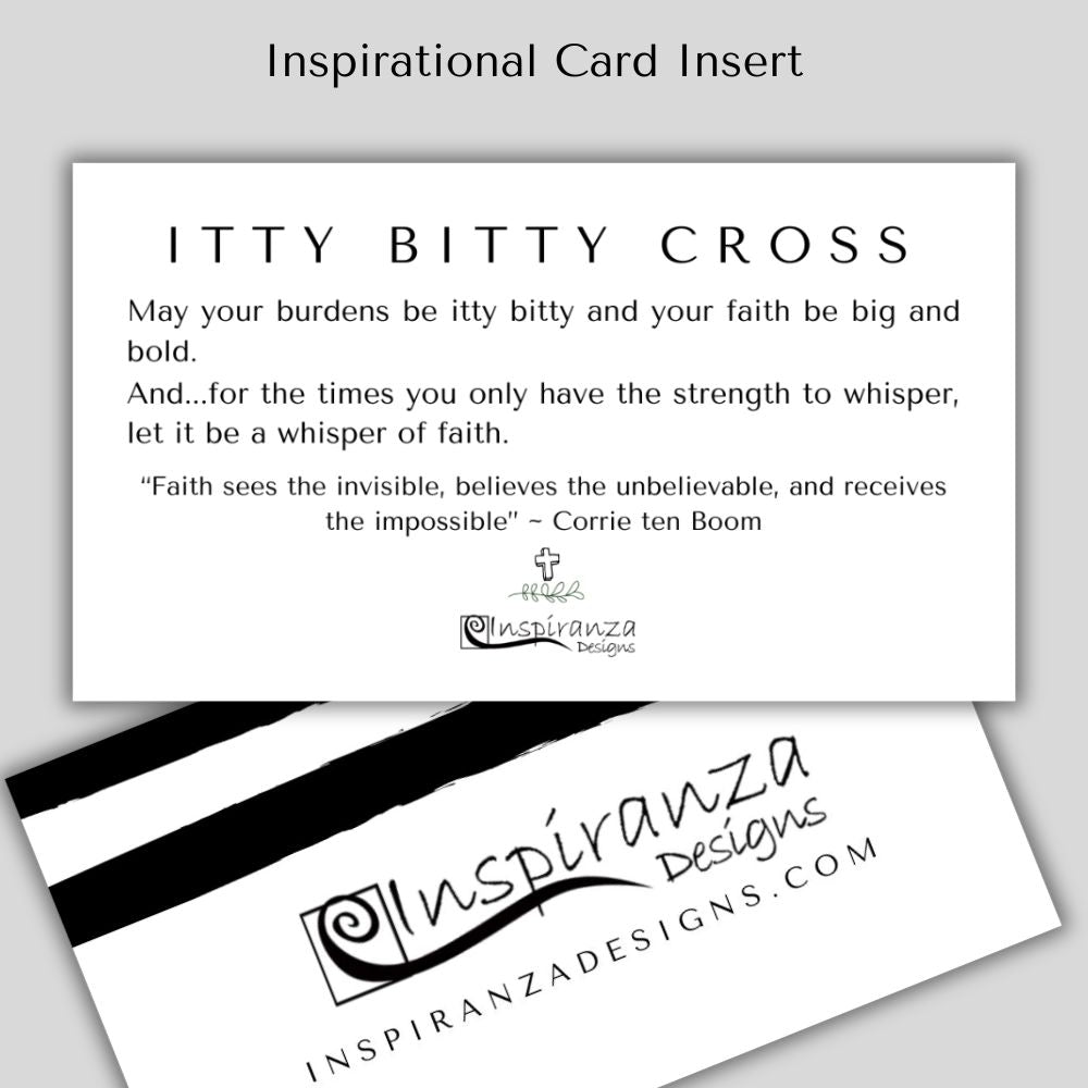 Itty Bitty Cross Necklace - Gold
