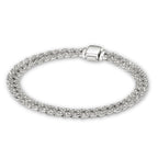 Pave Cuban Bracelet | White Gold