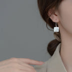 Square Shape Drop Earrings
