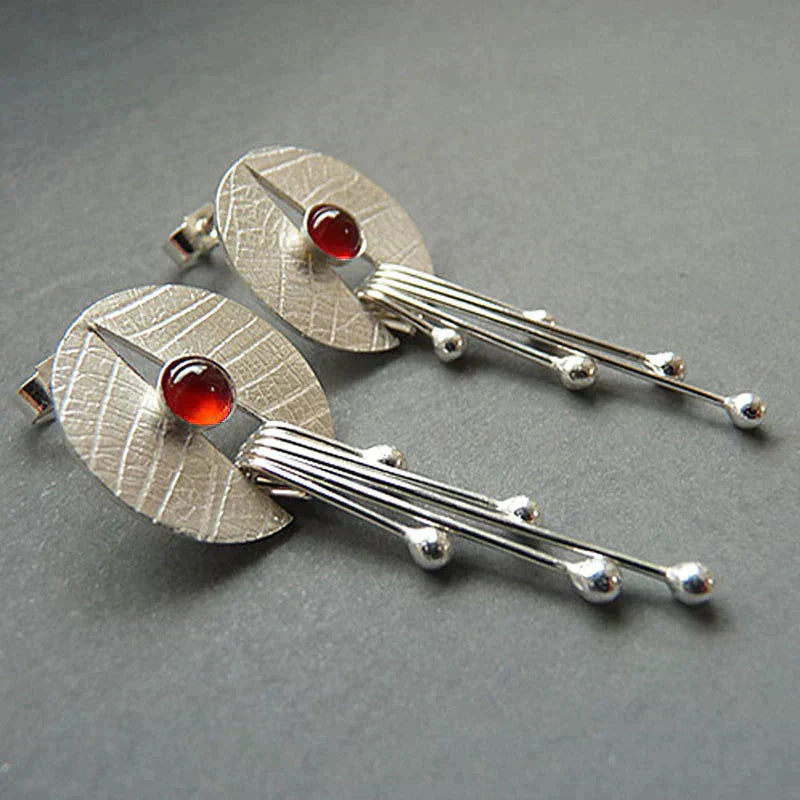 Radiance - Red Stone Earrings