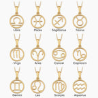 Rosalyette | Zodiac Sign Necklace 18k Gold