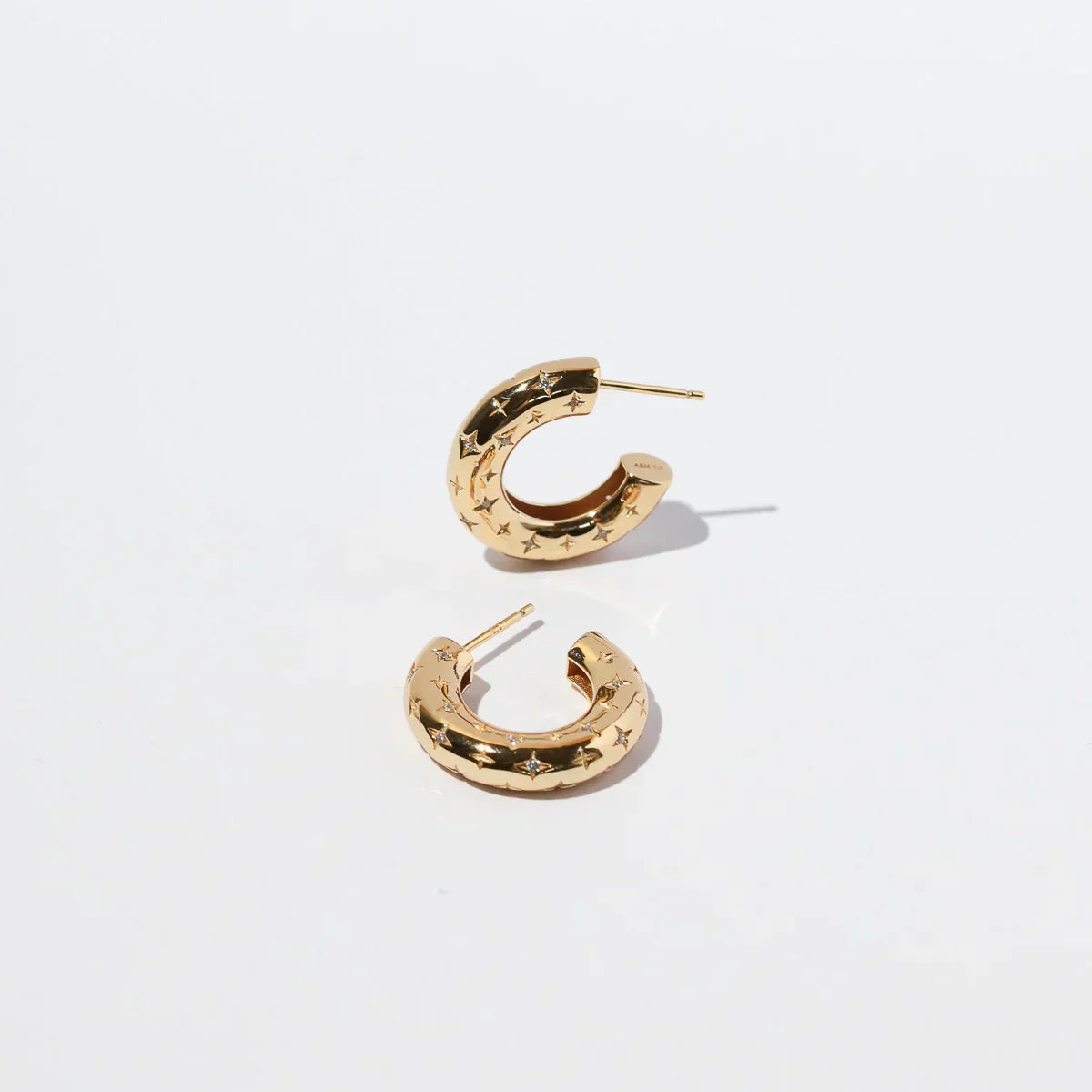 Gold Cosmic Hoop Earrings