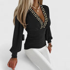 Loravine | Elegant V-Neck Top