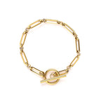 Gold Link T-Bar Bracelet