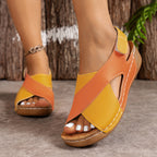 Color Wedge Orthopedic Sandals for Women