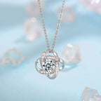 Fleur de Givre Clover Knot Set | White Gold