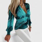 Loravine | Elegant V-Neck Top