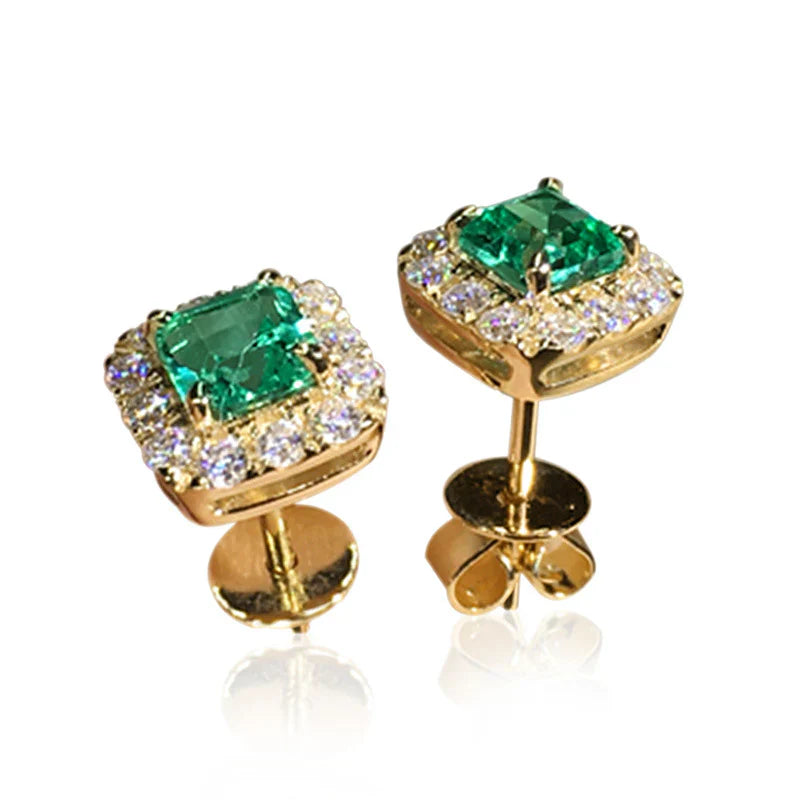 Exclusive Emerald Blossom Earrings