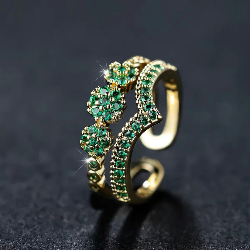 Emerald Elegance Luxe Ring