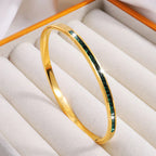 Celestial Green Gold Bracelet