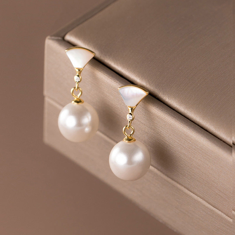 Retro Silver Ball Earrings