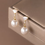 Retro Silver Ball Earrings
