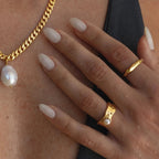 Timeless Natural Gold Pearl Ring