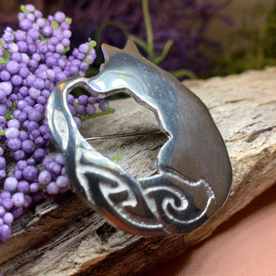 Celtic Fox Brooch