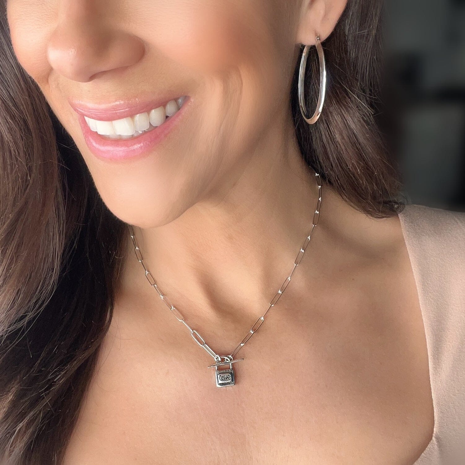 Paperclip Love-Locked Necklace