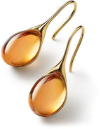 Gold and Silver Crystal Drop Earrings