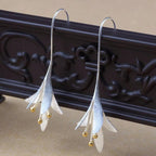 Elegant Silver Blossom Earrings