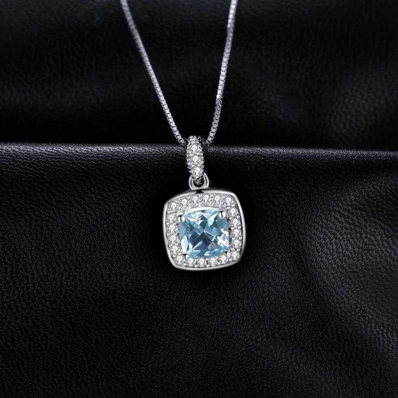 Women's Sky Blue Topaz Cut Silver Plated Jewelry Set