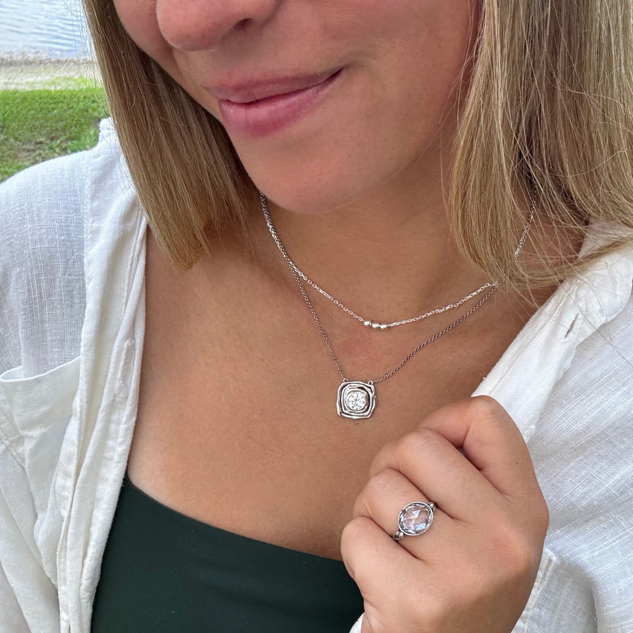 Piccadilly Square Necklace