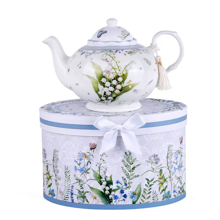 Lily of the Valley Fine China Teapot