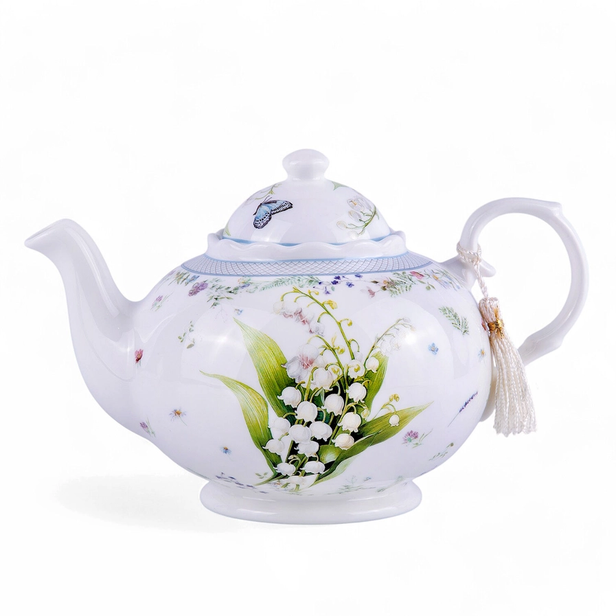 Lily of the Valley Fine China Teapot