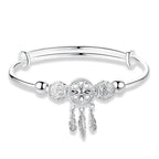 925 Silver Adjustable Dreamcatcher Bracelet