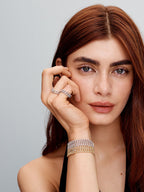 Shannelise | Cuban Pink Bracelet 18k Gold