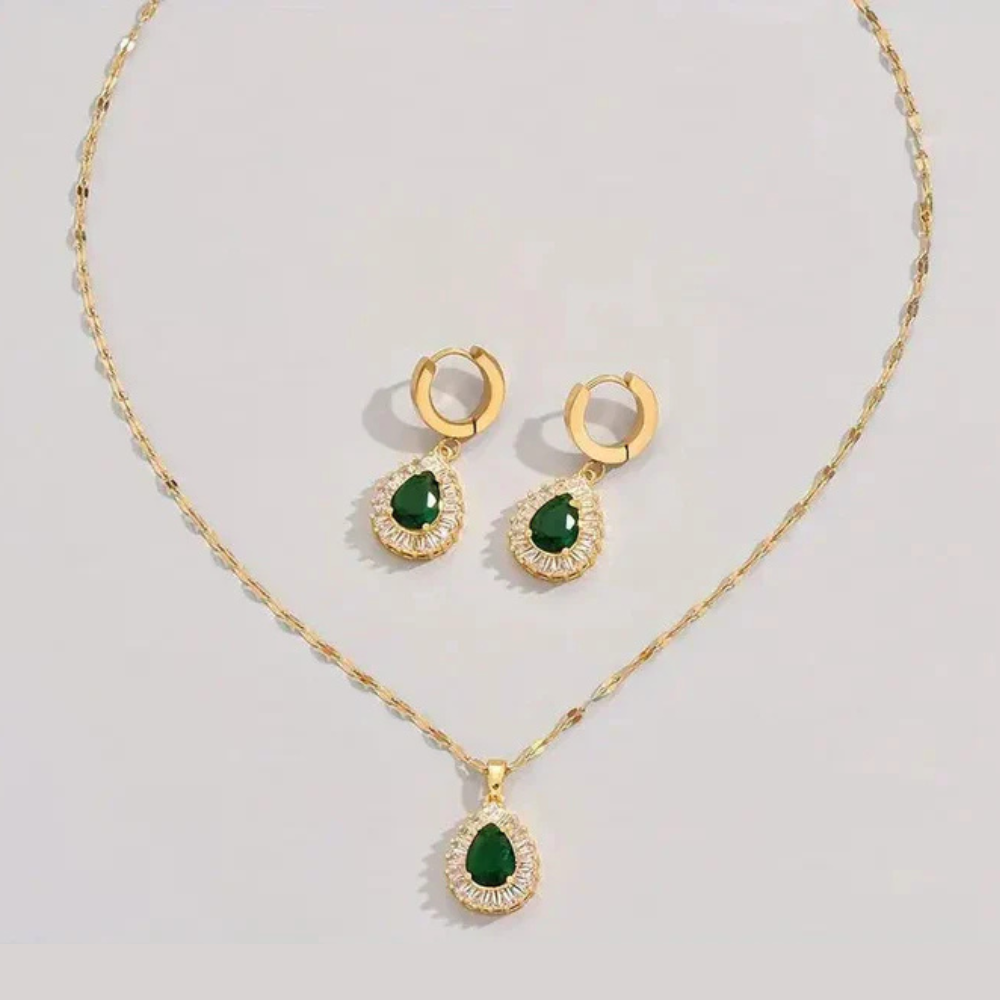 Timeless Green Elegance Jewelry Collection