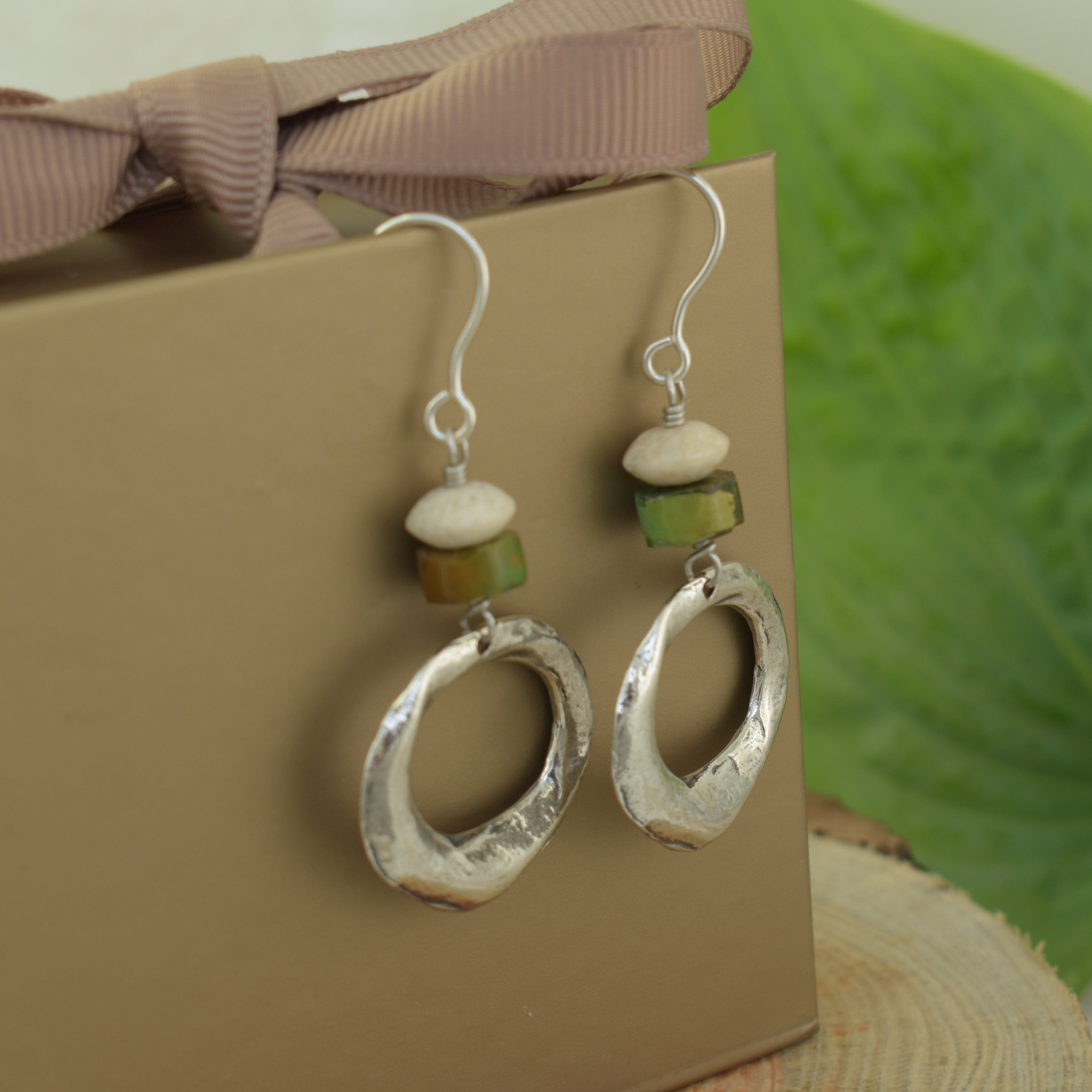 River-Stone Earrings